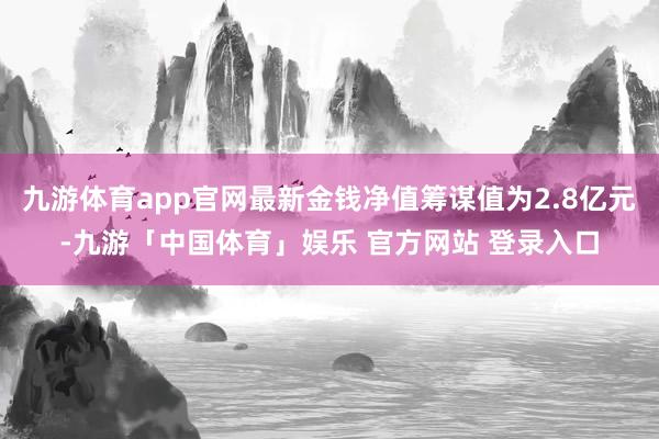 九游体育app官网最新金钱净值筹谋值为2.8亿元-九游「中国体育」娱乐 官方网站 登录入口