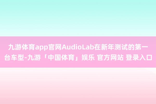 九游体育app官网AudioLab在新年测试的第一台车型-九游「中国体育」娱乐 官方网站 登录入口