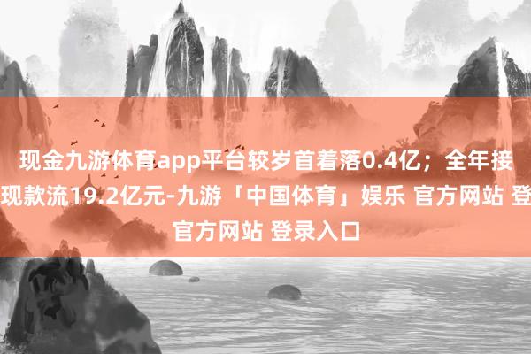 现金九游体育app平台较岁首着落0.4亿；全年接头性净现款流19.2亿元-九游「中国体育」娱乐 官方网站 登录入口